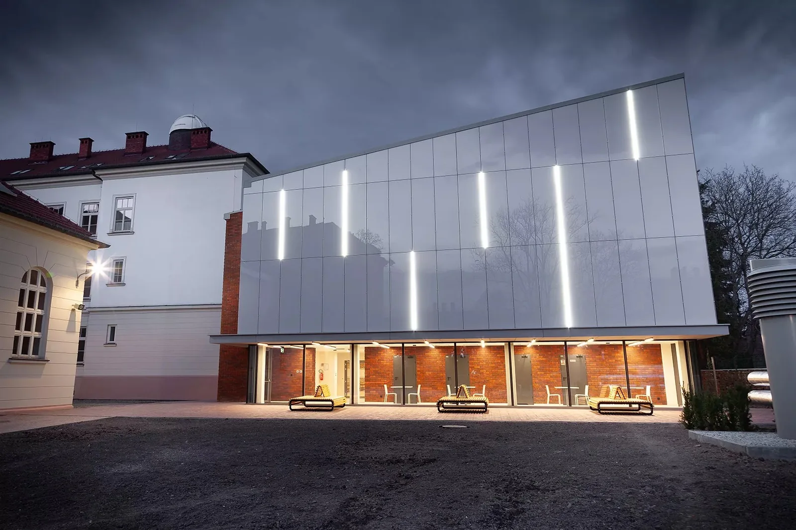Aluminium-glass façades - FIRKUS project, Żywiec, Poland