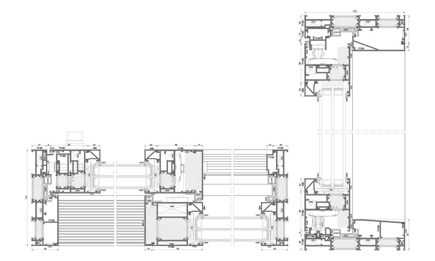 Ponzio SL1700TT Schiebetüren mit Wärmedämmung
